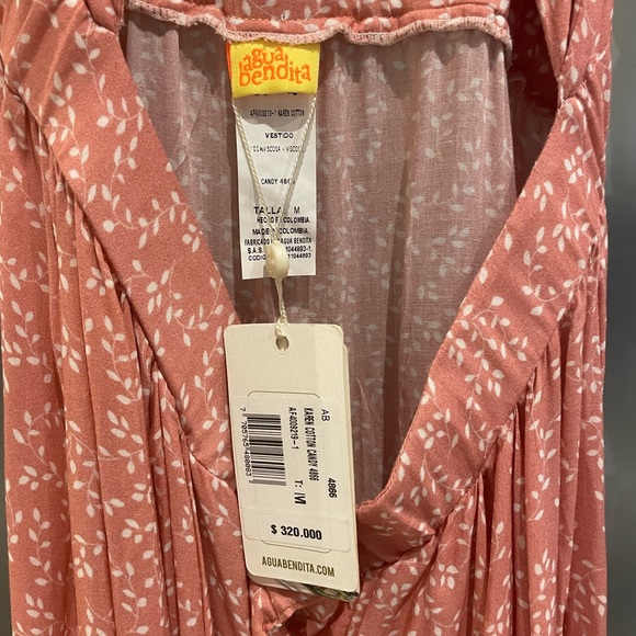 Agua Bendita Pink Midi Dress - Picture 4 of 4
